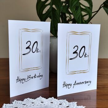 30th Birthday Anniversary Handmade Vase With Ceramic Tag, 8 of 8