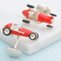 Solid Silver Vintage Racing Car Cufflinks, thumbnail 1 of 5