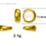 Sterling Silver Mini Chunky Hoop Earrings, thumbnail 6 of 11