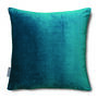 Luxury Super Soft Velvet Cushion Teal Turquoise, thumbnail 1 of 4