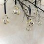 Set Of Six Gold And Black Bauble Set Gold Christmas Decor Gold Baubles, thumbnail 5 of 6