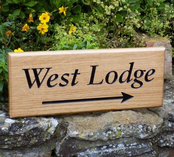 Personalised Oak House Sign, 2 of 11