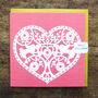 Pink Cut Out Heart Card, thumbnail 5 of 5