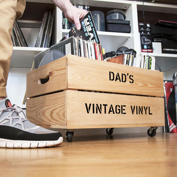 Personalised Record Storage Crate, 2 of 6