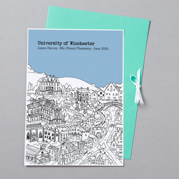 Personalised Winchester Graduation Gift Print, 9 of 9