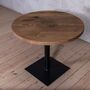 Bistro Ash Solid Wood Round Dining Table, thumbnail 4 of 5