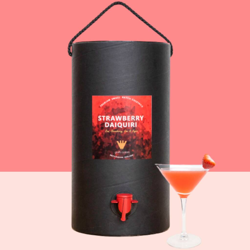 Strawberry Daiquiri Premium Cocktail Gift By Giraffe Cocktails