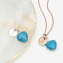 Rose Gold Plated Or Silver And Turquoise Necklace, thumbnail 1 of 4