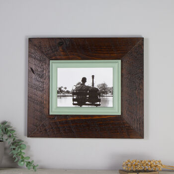 Reclaimed Timber Picture Frame Wedding Gift Idea, 5 of 7