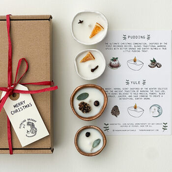 Christmas Pinch Pot Candle Aromatherapy Gift Box, 3 of 3