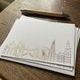 London Landmarks Pressed Luxury Note Cards, thumbnail 1 of 9
