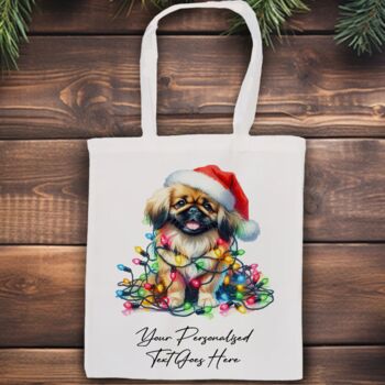 Personalised Pekingese In Christmas Lights, 9 of 10