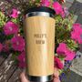 Personalised Reusable Sustainable Bamboo Coffee Cup, thumbnail 9 of 10