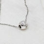 Tennis Ball Bead Necklace With Personalised Text, thumbnail 3 of 6