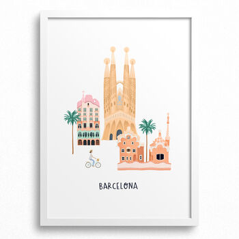 Personalised Barcelona City Print, 2 of 6