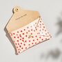 Personalised Heart Print Pink Leather Card + Coin Purse, thumbnail 4 of 7