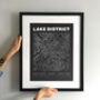 Lake District National Park Contours Art Print, thumbnail 6 of 6