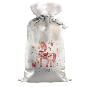 Personalised Unicorn Christmas Sack, 4 of 4