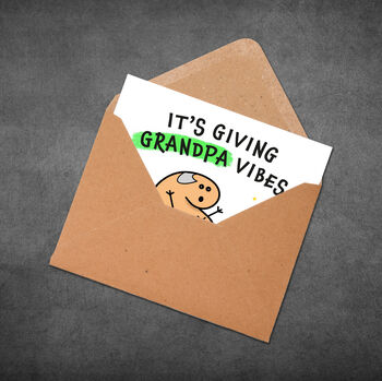 Funny 40th Birthday Card – It’s Giving Grandpa Vibes, 5 of 5