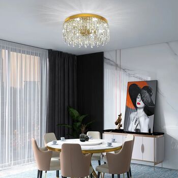One Light Crystal LED Chandelier, 6 of 12