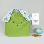 Bunny Rabbit Lunch Bag Toucan And Exotic Palm Print, thumbnail 1 of 8