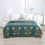 Double Sided Bird Patterned Sofa Bedspread Blanket, thumbnail 1 of 6