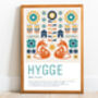 Hygge Definition Print, Hygge Print, Hygge Quote, Nordic Wall Art, Norwegian Definition Print, Scandi Print, thumbnail 2 of 2