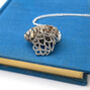 Sterling Silver Textured Pine Cone Necklace, thumbnail 4 of 10