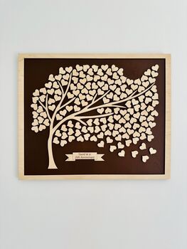 Tree Personalised Alternative Wedding Guest Book, 3 of 5