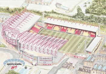 Bradford City Fc Valley Parade Stadium Art Print, 2 of 3