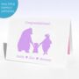 Personalised New Baby Boy Or New Baby Girl Bears Card, thumbnail 1 of 8