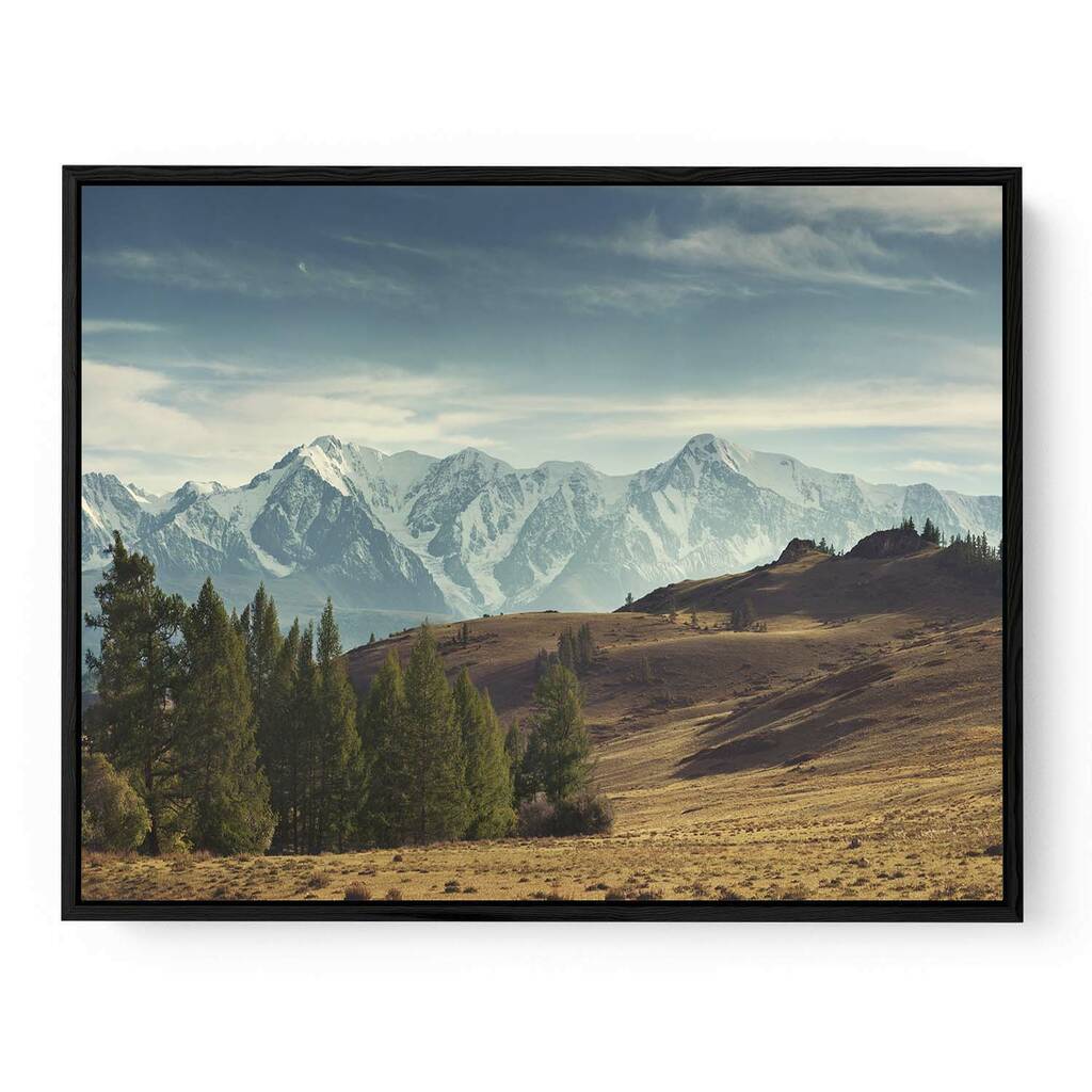 Forest Mountain View Canvas Art Print By Abstract House