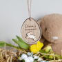 Personalised Easter Basket Name Tag, Kids Egg Hunt Label, My First Easter Ornament, thumbnail 3 of 4