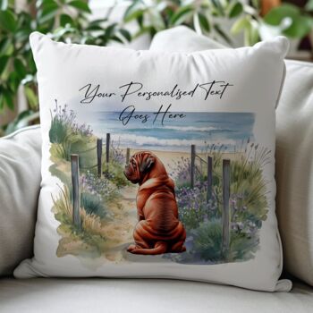 Personalised Dogue De Bordeaux Dog Beach Walk Collection, 4 of 8