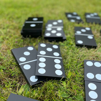 Solid Wood Giant Dominos Garden Game, 2 of 8