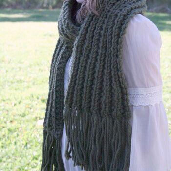 Pdf Knitting Pattern Chunky Knitted Scarf, 2 of 3