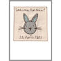 Personalised Rabbit New Baby Boy Or 1st Birthday Card, thumbnail 11 of 12