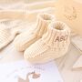 Luxury Cotton Pale Pink Baby Cardigan And Booties Set, thumbnail 4 of 11