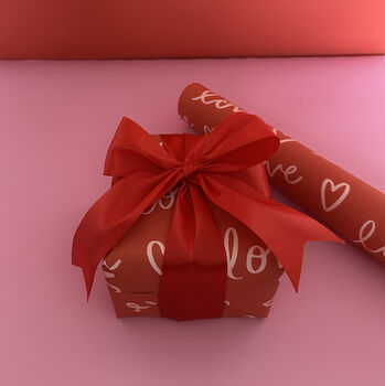 Valentine's Script Love Wrapping Paper, 6 of 6