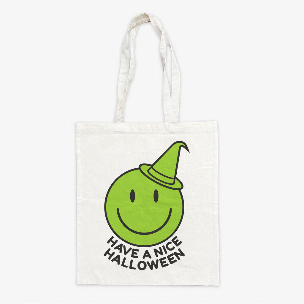 Have A Nice Halloween Witch Trick Or Treat Bag