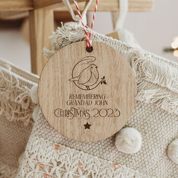 Personalised Remembrance Christmas Tree Decoration, 2 of 2