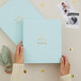 Aqua Baby Memory Book, Baby Record Journal For First Five Years, thumbnail 1 of 12