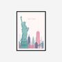 Minimalist New York Travel Print, thumbnail 2 of 8