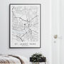 Newcastle United Poster St. James' Park Map Print, thumbnail 2 of 4