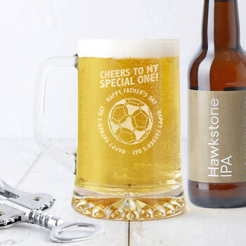 'Special One' Father's Day Football Beer Tankard, 2 of 4