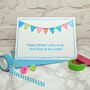 'Bunting' Personalised Birthday Or Mothers Day Card, thumbnail 3 of 4