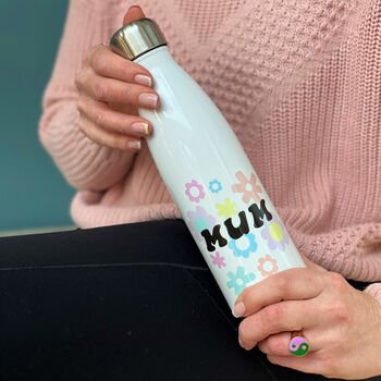 'Mummy And Me' Floral Thermal Water Bottle's Set, 4 of 6