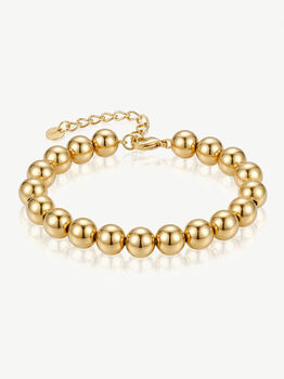 Women's Ball Chain Bracelet In 18k Gold, 8 of 8
