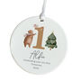 Personalised Gift Baby’s First Christmas Ceramic Ornament, thumbnail 7 of 7