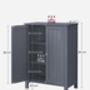 Storage Cabinet With Two Doors And Adjustable Shelves, thumbnail 11 of 12